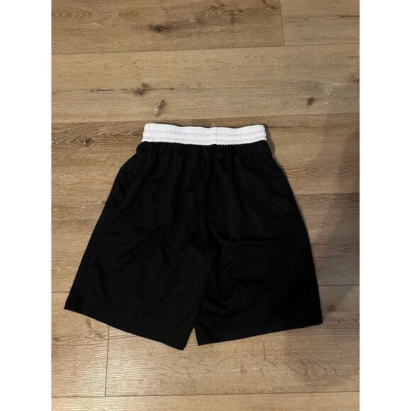 Nike Mens Black Athletic Basketball Shorts Dri-Fit Size Medium Large Nike Swoosh - Picture 2 of 3